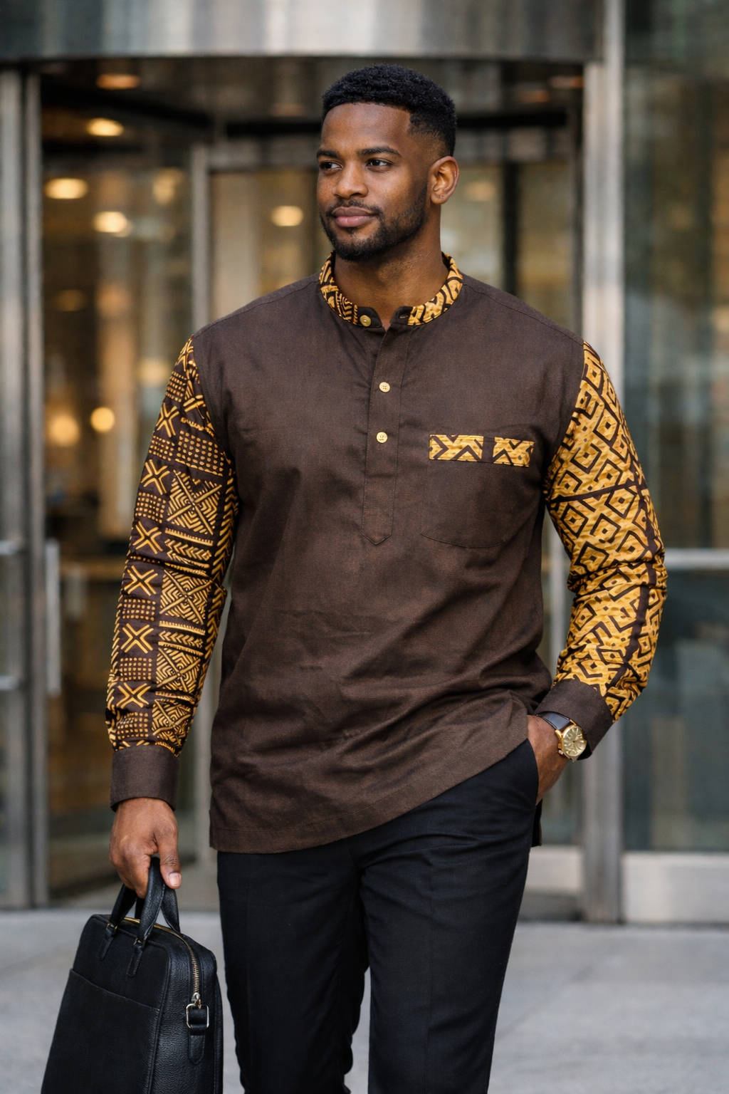 Bama luxury African print menswear by Bijoul Creatives.