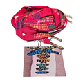 Multicolor heritage print shoelaces by Bijoul Creatives