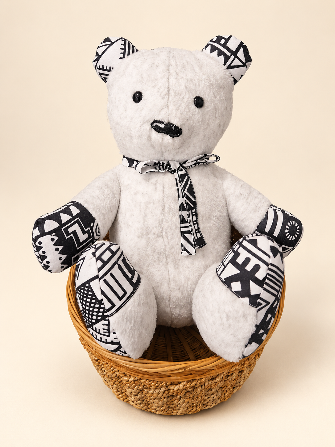 Milo Black & White Heritage Teddy Bear