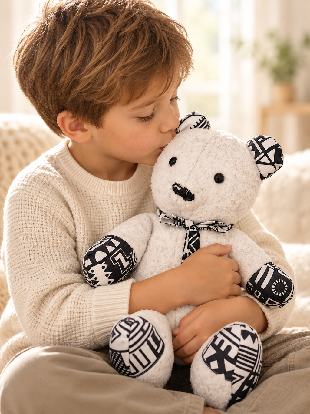 Milo Black & White Heritage Teddy Bear