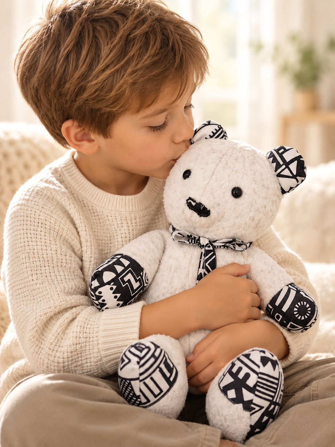 Milo Black & White Heritage Teddy Bear