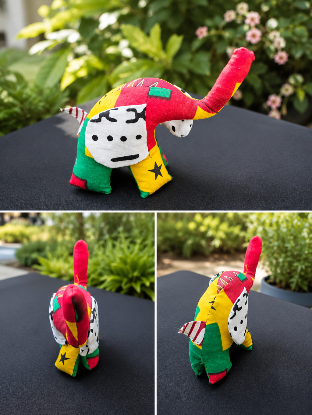 Tembo Elephant Handmade Ankara Fabric Plush Toy