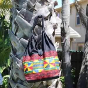 Kente print Hobo Bag