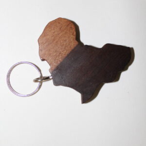 Wooden handmade key ring