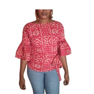 SHEBA Wrap top red Ankara