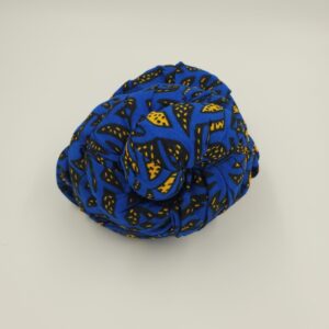 ART PRE-tied headwrap blue