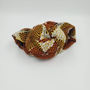 ART tied headwrap brown